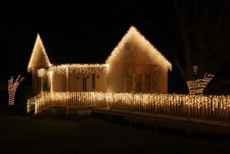 Christmas lights installation